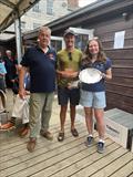 Firefly Nationals 2025 at Lyme Regis - Jenny Smallwood and Philip Aldhous win the Deben Ladies Trophy © Jo Mason