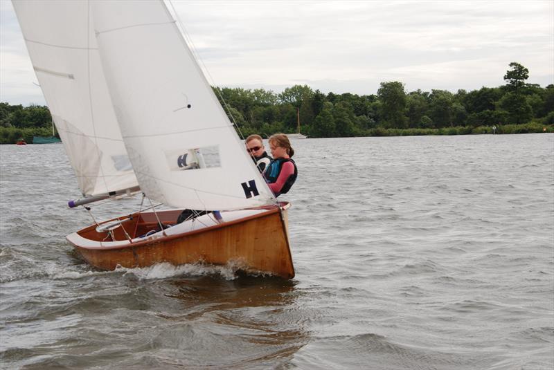 Richard and Lizzie Whitefoot during the Classic and Vintage Dinghy Open at Norfolk Broads YC photo copyright Bill & Diana Webber taken at Norfolk Broads Yacht Club and featuring the Firefly class