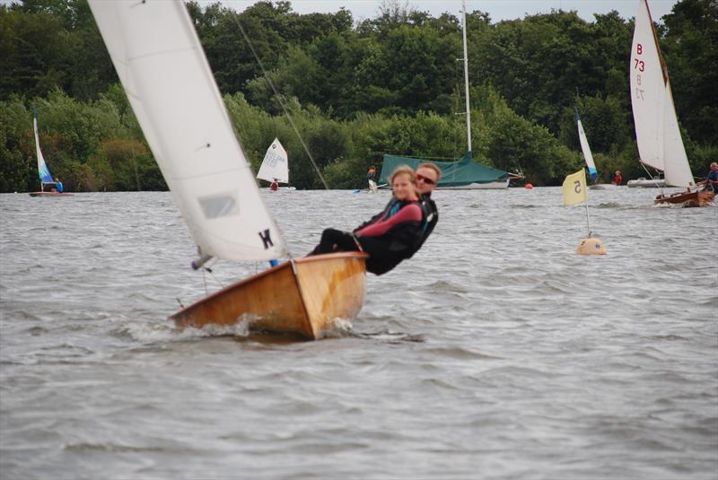 Richard and Lizzie Whitefoot during the Classic and Vintage Dinghy Open at Norfolk Broads YC photo copyright Bill & Diana Webber taken at Norfolk Broads Yacht Club and featuring the Firefly class