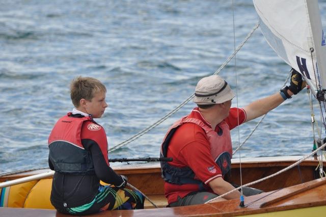 Crews take charge (Jamie Crossan with Alex Davey) on day 4 of the GJW Direct Firefly Nationals photo copyright Border Photographics / www.borderphotos2010.com taken at Royal Torbay Yacht Club and featuring the Firefly class