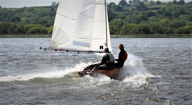 Guy Davison and Bethan North win the CVDRA Open at Llangorse photo copyright Robert Dangerfield taken at Llangorse Sailing Club and featuring the Firefly class