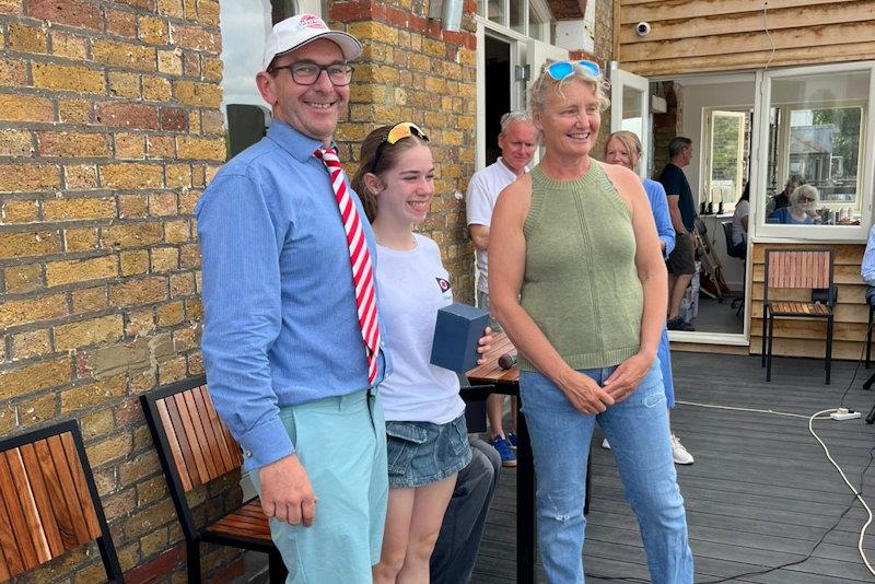 Tideway Dinghy Derby - Jono Pank and Isla Armstrong, fourth overall, with Pip Hare (right) - photo © NFA