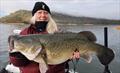 VRFish Board member, Rita, with an Eildon Murray cod © VRFish