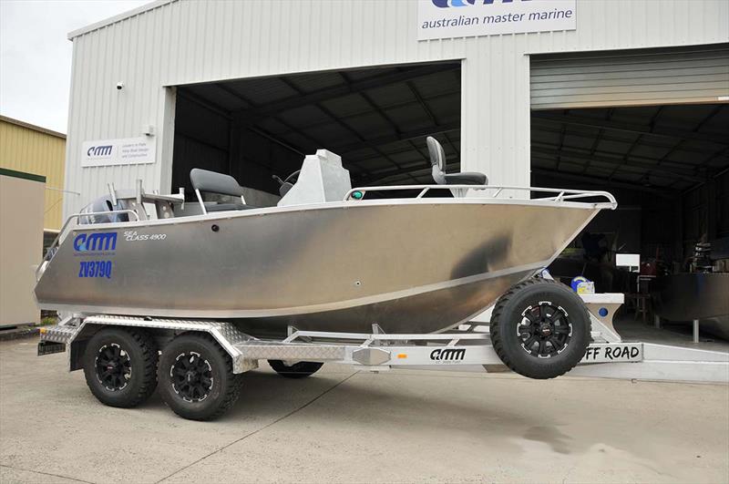 Stephen's completed rig on a heavy duty off-road trailer – about to depart for sea trials. - photo © John Daffy