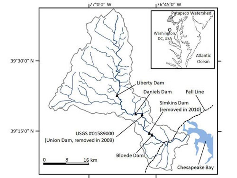 Patapsco River watershed in Maryland