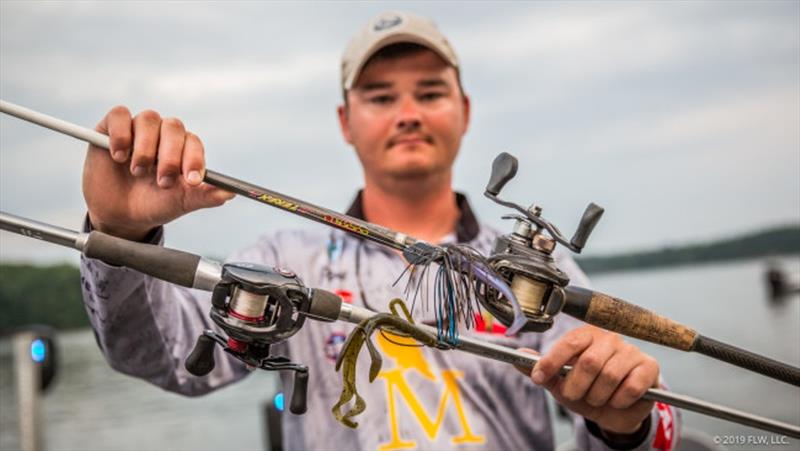 Fishing solo for the University of Montevallo, JT Russell - YETI FLW College Fishing National Championship photo copyright FLW, LLC taken at  and featuring the Fishing boat class