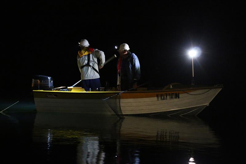 Boating with lights at night and lifejackets photo copyright Emily Rundle taken at  and featuring the Fishing boat class
