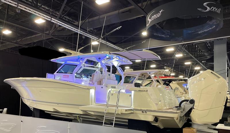 400 LXF at Miami International Boat Show photo copyright Scout Boats taken at  and featuring the Fishing boat class