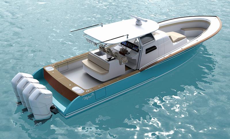 Mystique 48CC - Aft Quarter - photo © Mystique Boatworks