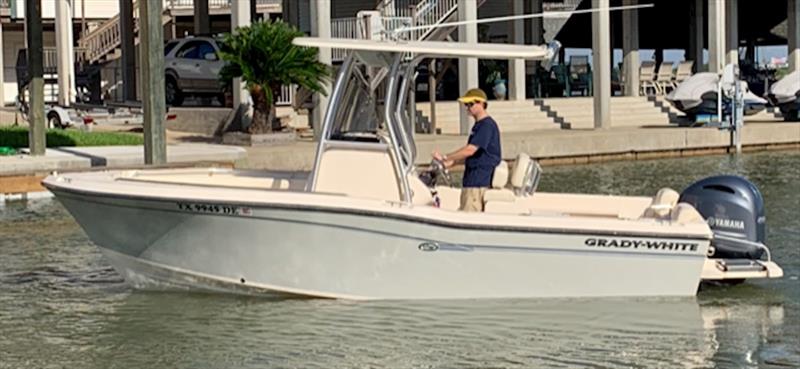 Chris captains their third Grady-White, a Fisherman 236, near their Tiki Island, Texas, vacation home. He and his father spent lots of time fishing on this boat, which led Chris to purchase the Canyon 306 photo copyright Grady-White taken at  and featuring the Fishing boat class
