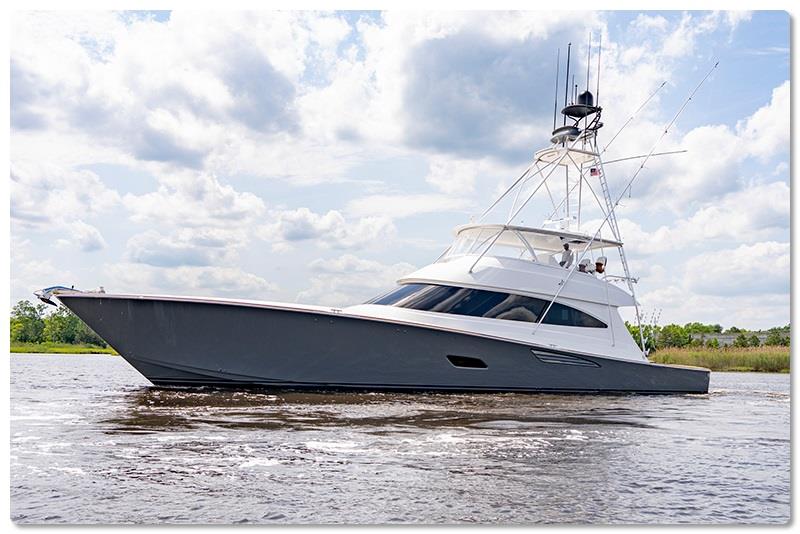 Viking 80 Demo photo copyright Viking Yachts taken at  and featuring the Fishing boat class