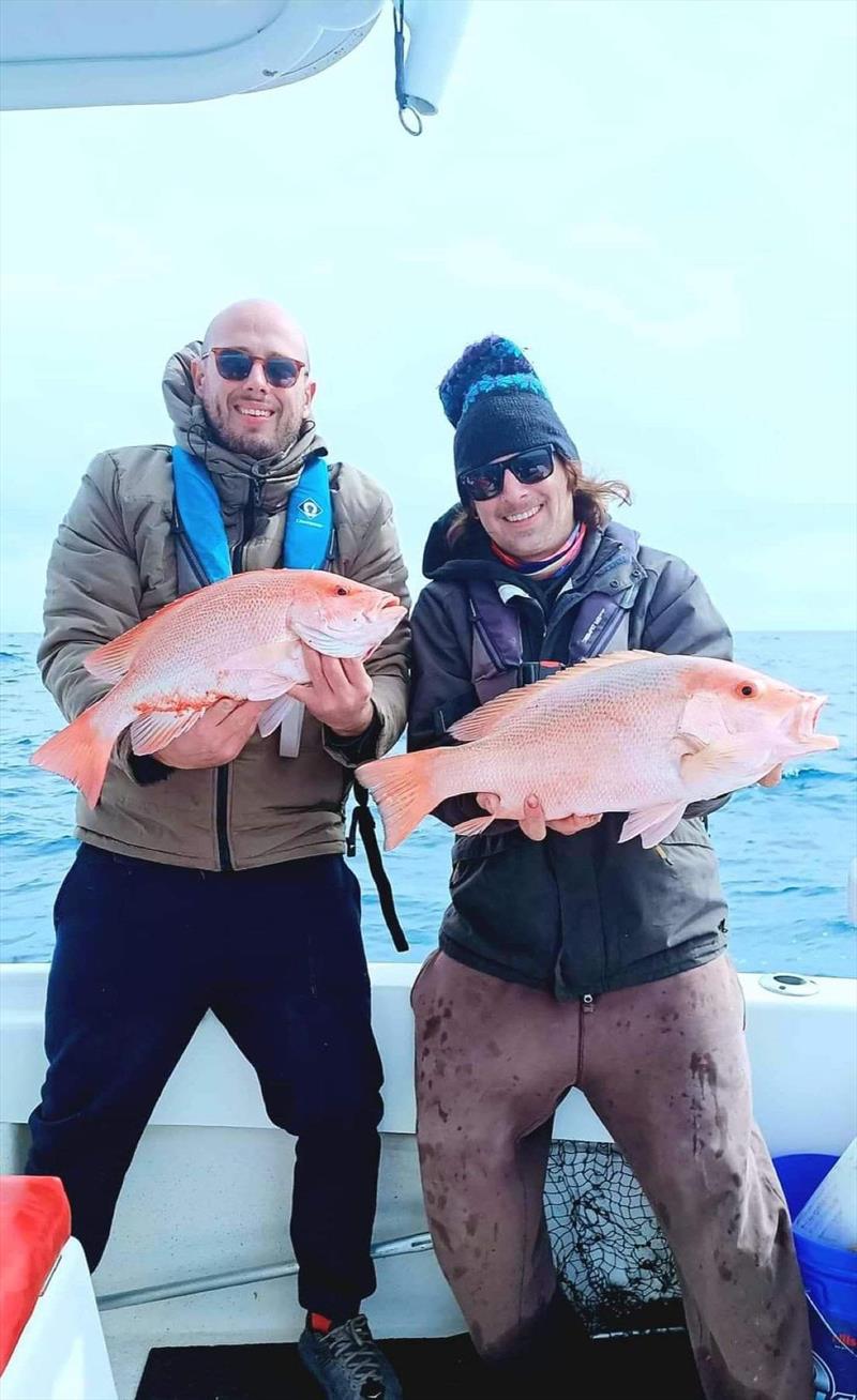 Winter fishing in a centre console...brrrrrr! Pic: Hot Reels Pro Fish Charters - photo © Fisho's Tackle World