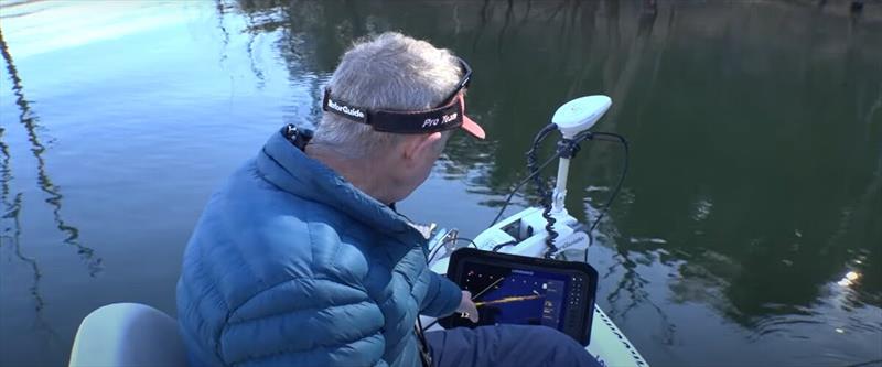 Tracking big fish with ActiveTarget live sonar photo copyright Lowrance taken at  and featuring the Fishing boat class