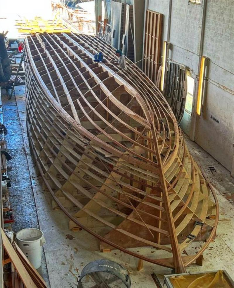 Hull #9 Jig fairing - photo © Michael Rybovich & Sons