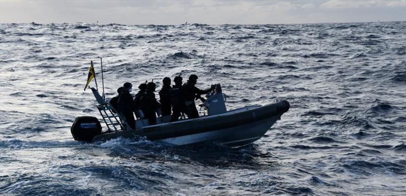 Deploying ships boat photo copyright Australian Fisheries Management Authority taken at  and featuring the Fishing boat class