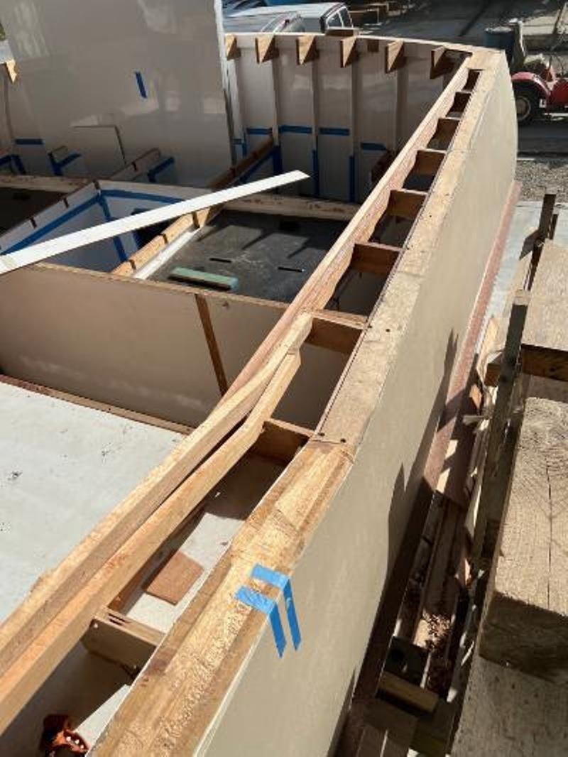 Hull #8 - Side deck framing photo copyright Michael Rybovich & Sons taken at  and featuring the Fishing boat class