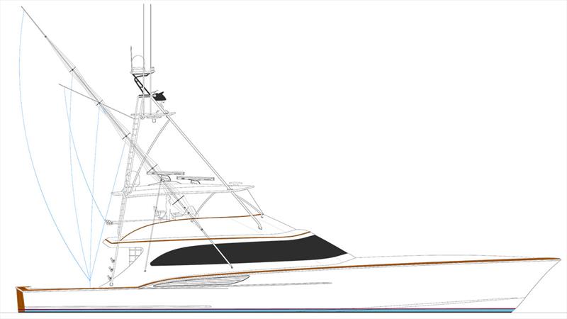 Hull 68 JB 90 line drawing photo copyright Jarrett Bay Boatworks taken at  and featuring the Fishing boat class