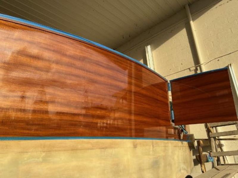 Hull #7 - Transom starting to shine - photo © Michael Rybovich & Sons