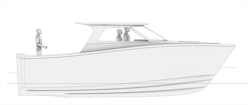 Line drawing for the new Tasman915 - photo © Bury Design