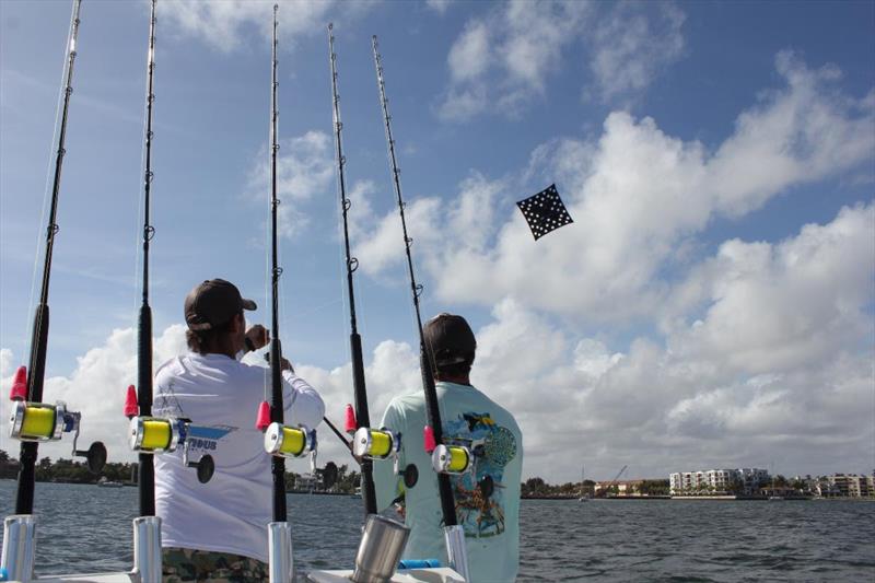 Kite fishing - photo © Tigress Outriggers & Gear