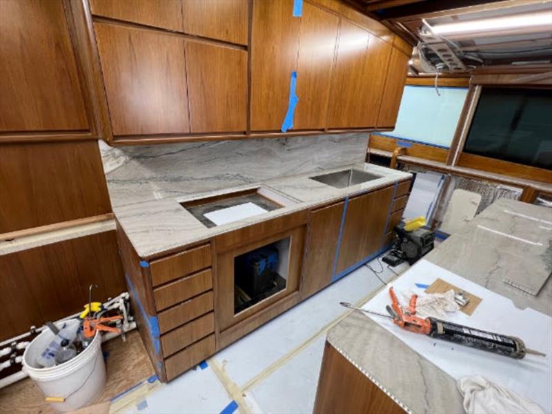 Hull #7 - Galley stone - photo © Michael Rybovich & Sons