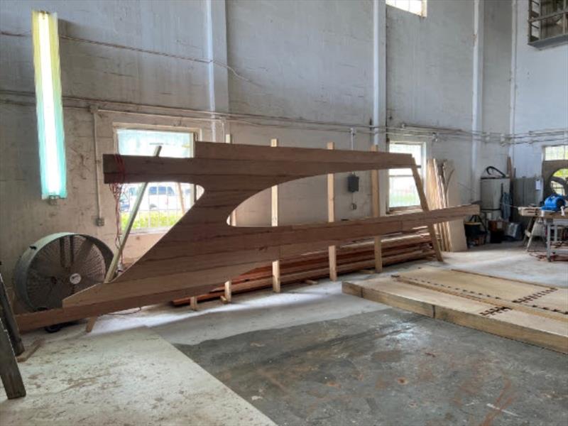 Hull #9 - Deckhouse sides - photo © Michael Rybovich & Sons