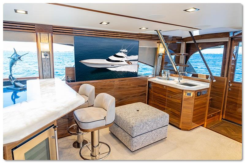 Viking 90 Salon - Inside edition - photo © Viking Yachts