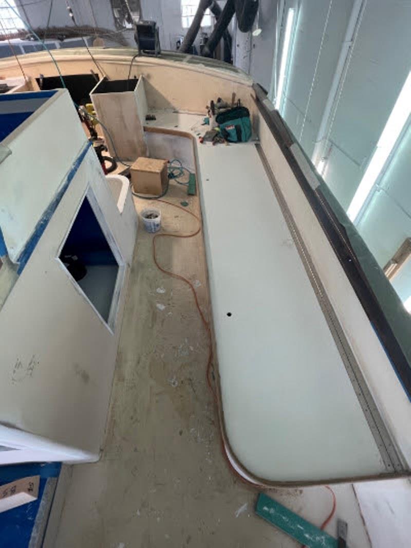Hull #7 - Bridge seating complete - photo © Michael Rybovich & Sons