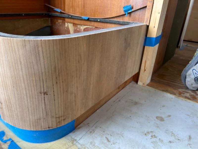 Hull #8 - Mezzanine veneer - photo © Michael Rybovich & Sons
