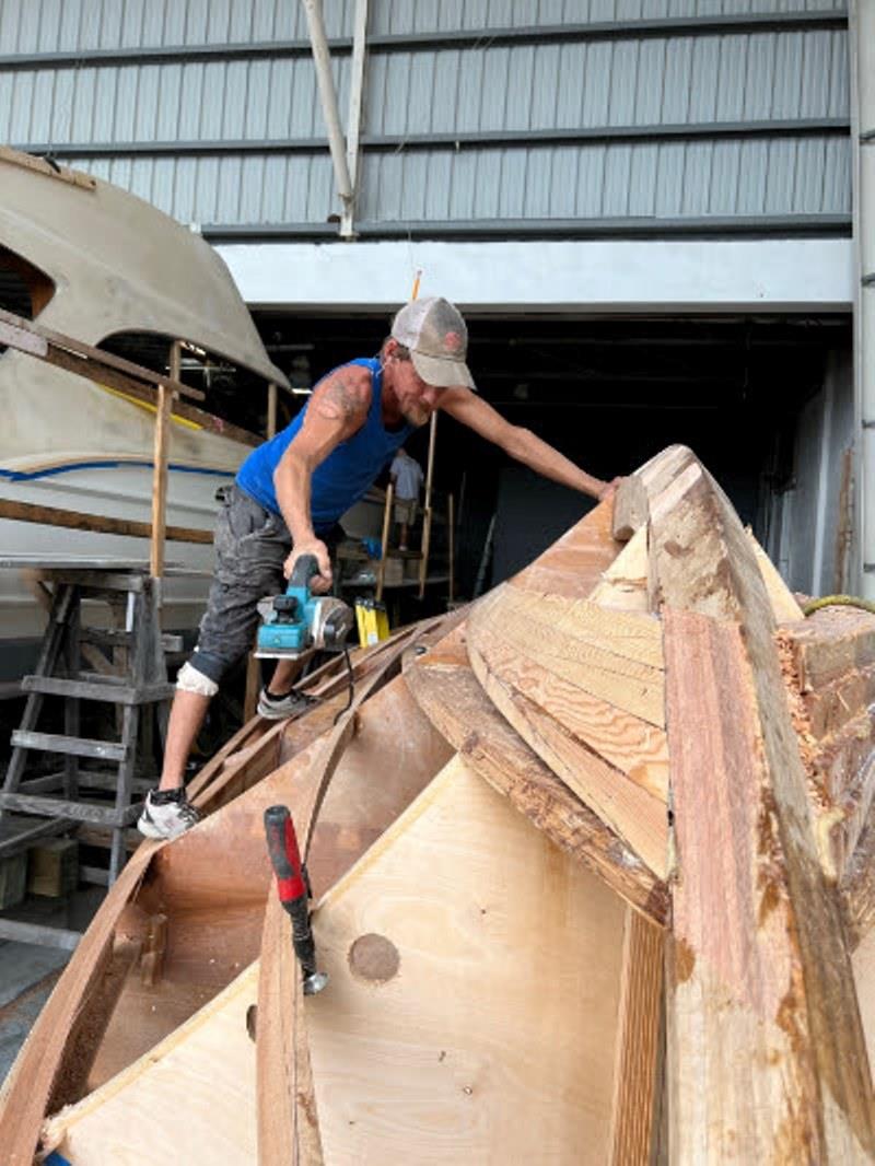 Hull #10 - Flipper faring bottom - photo © Michael Rybovich & Sons