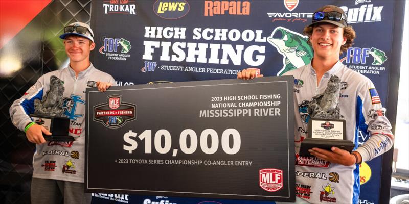 Zachary Piescher and Cole Semler won the 2023 High School Nationals photo copyright Matt Hogan taken at  and featuring the Fishing boat class