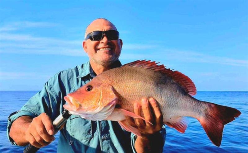A dark-tailed sea perch caught on a Hot Reels Charter recently photo copyright Fisho's Tackle World taken at  and featuring the Fishing boat class