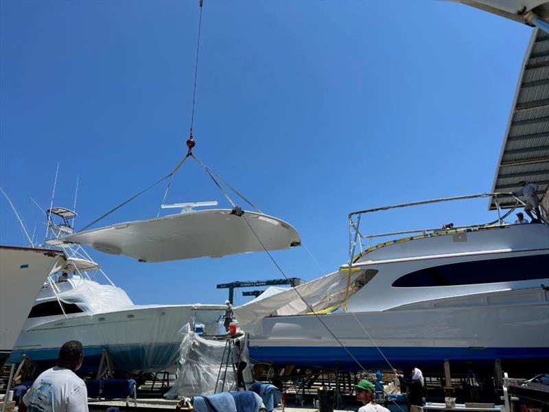 Hull #7 - Flying hardtop photo copyright Michael Rybovich & Sons taken at  and featuring the Fishing boat class
