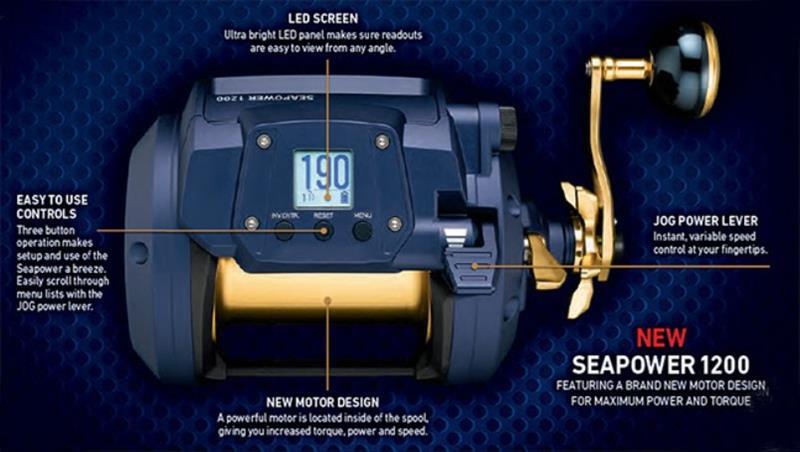 Daiwa Seapower 1200 Power Assist Electric Reel