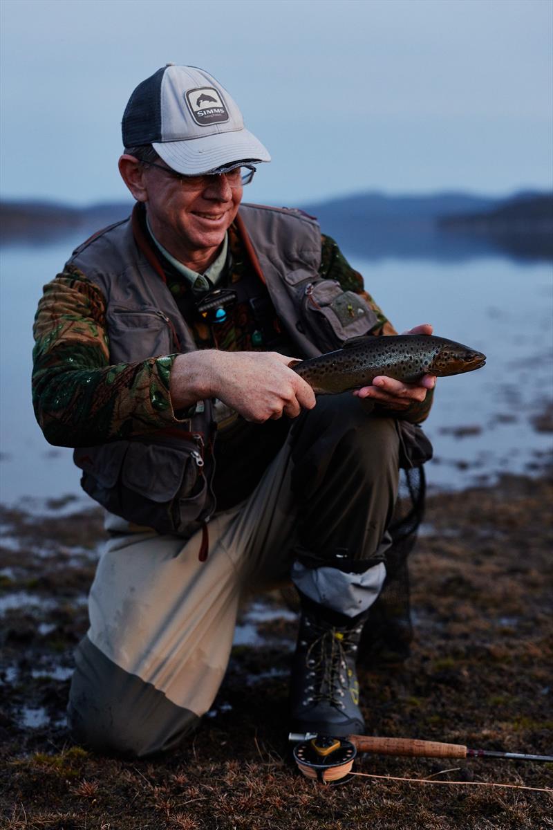 This fish fell to a #18 hares ear under a dry photo copyright Spot On Fishing Hobart taken at  and featuring the Fishing boat class