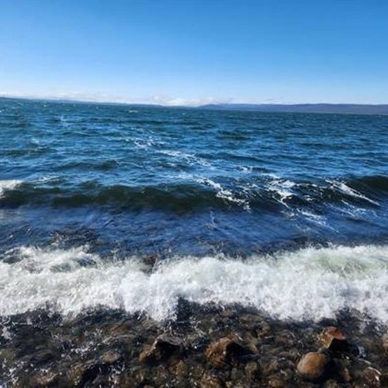 Isaac says to find the windward shores in Great Lake photo copyright Spot On Fishing Hobart taken at  and featuring the Fishing boat class