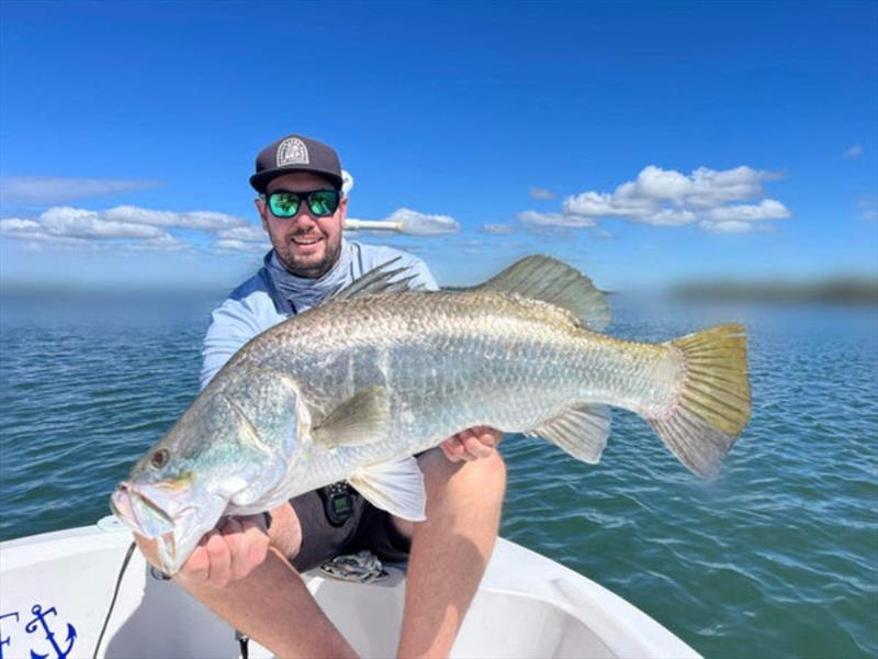 Barramundi fishing - The barra bite is on photo copyright Fisho's Tackle World taken at  and featuring the Fishing boat class