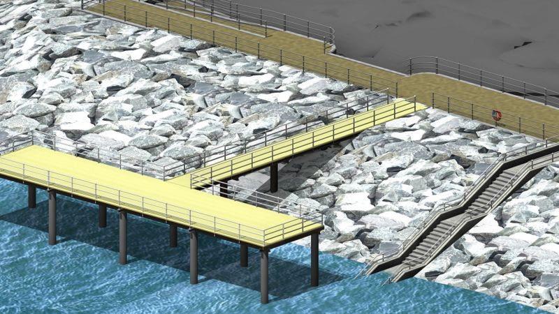 Examples of fishing platforms/infrastructure - photo © Recreational Fishing Alliance of NSW