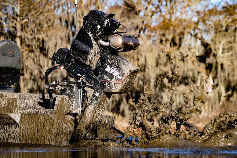 ZF and Gator Tail's new GT-Z air-cooled, heavy-duty, outboard engine, incorporating a unique, patented transmission with custom gear ratio and U-drive shaft arrangement from ZF photo copyright Gator Tail taken at  and featuring the Fishing boat class