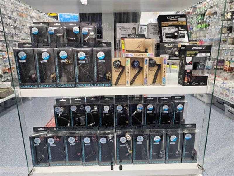 Gomexus jigging handles and larger spin reel handles ready for a retrofit. We have a huge range now, so something for everyone photo copyright Fisho's Tackle World taken at  and featuring the Fishing boat class