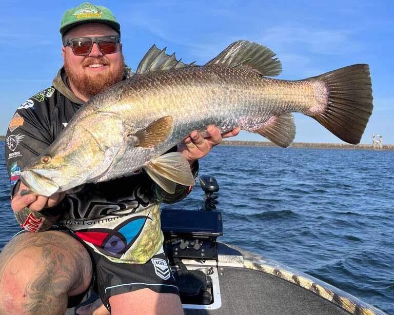 Lachie Latham hauled in this big fella at Kinchant Dam photo copyright The Department of Agriculture and Fisheries taken at  and featuring the Fishing boat class