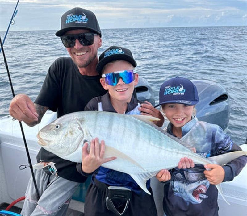 This Hervey Bay goldie got a cuddle from nearly the whole family. Happy days and memories to cherish - photo © Fisho's Tackle World
