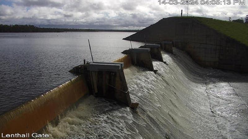 Lake Lenthalls continues to overflow, albeit only minimally, maintaining a distinct fresh in the upper reaches of the Burrum River - photo © Fisho's Tackle World