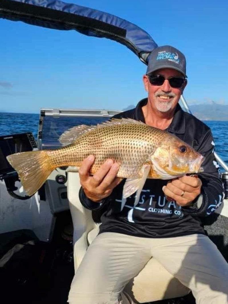 Fingermark such as this one of Jamie's are standard fare from inshore waters to our north - photo © Fisho's Tackle World