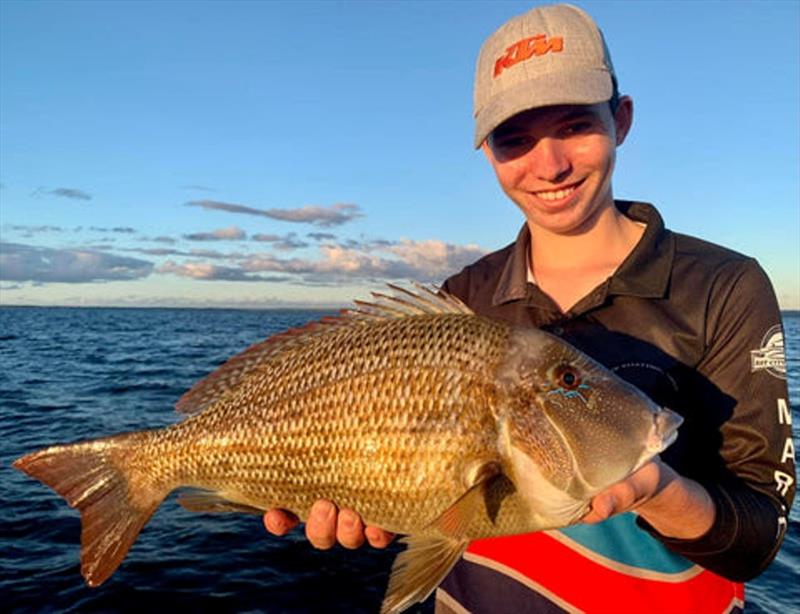 Braith Bartlett picked up a solid sweetie last week. Make the most of the better weather and you could catch a few too - photo © Fisho's Tackle World