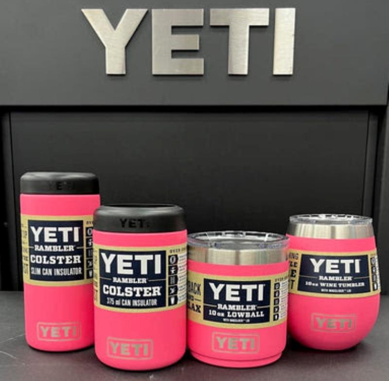 The new tropical pink range of Yeti will appeal to many mums (and many daughters too) - photo © Fisho's Tackle World