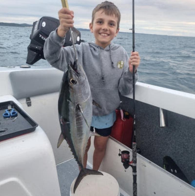 Jaydee handled this longtail with ease, and was keen for another and another ... - photo © Fisho's Tackle World