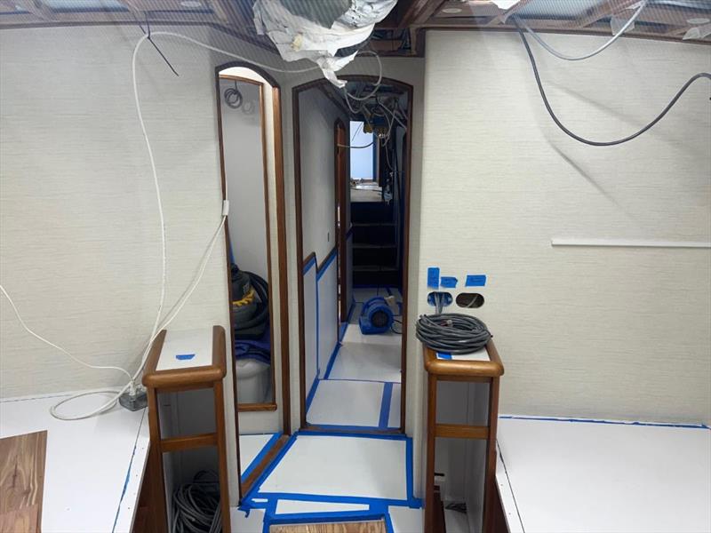 Hull #8 - Forward stateroom - photo © Michael Rybovich & Sons