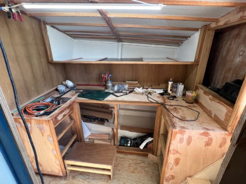 Hull #10 - Galley taking shape - photo © Michael Rybovich & Sons