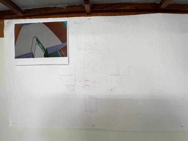 Hull #10 - V-berth drawings ready - photo © Michael Rybovich & Sons